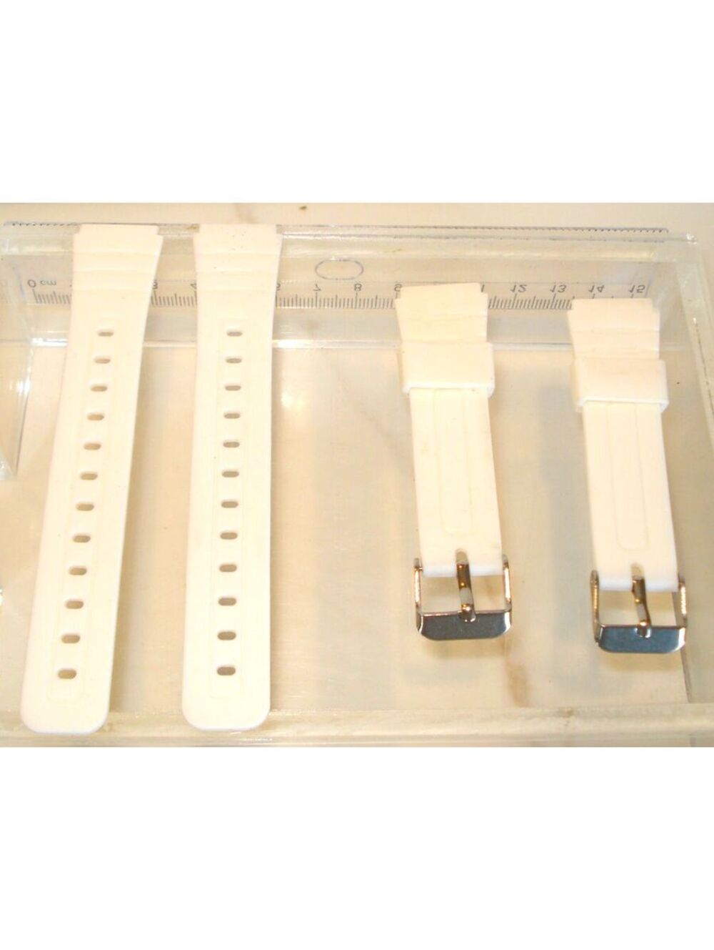 Sporty Silicone Replacement White Watch Strap Band For Casio or Baby G Watch